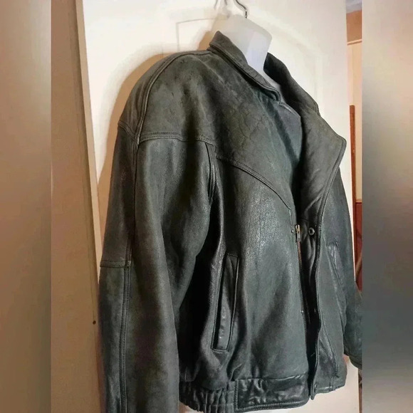 CASABLANCA butterly Fall Winter leather jacket (#886)(C) - Picture 6 of 14